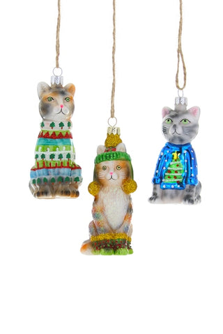 " Festive Kitty " Ornament