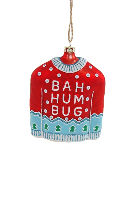 HUMBUG SWEATER RED ORNAMENT