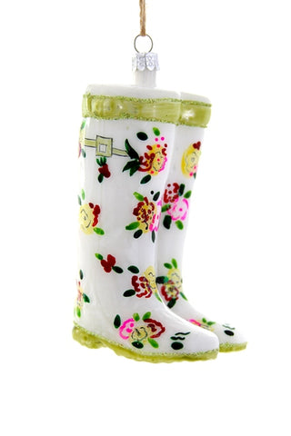 " Floral Garden Wellies " Ornament