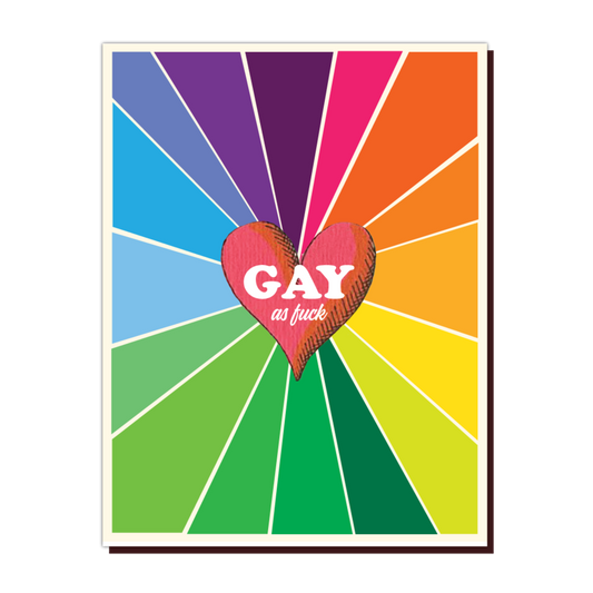 " Gay as F*ck " Card - Thorn and Burrow