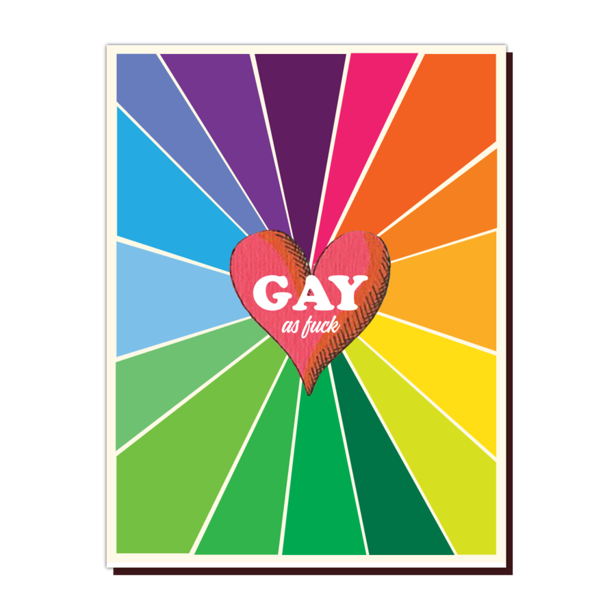 " Gay as F*ck " Card