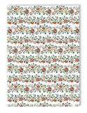 " X'mas Garland White " Wrapping Paper