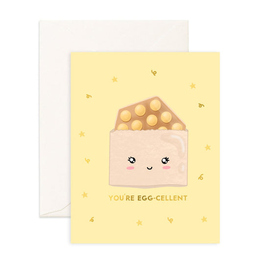 You're EGGcellent- Greeting Card