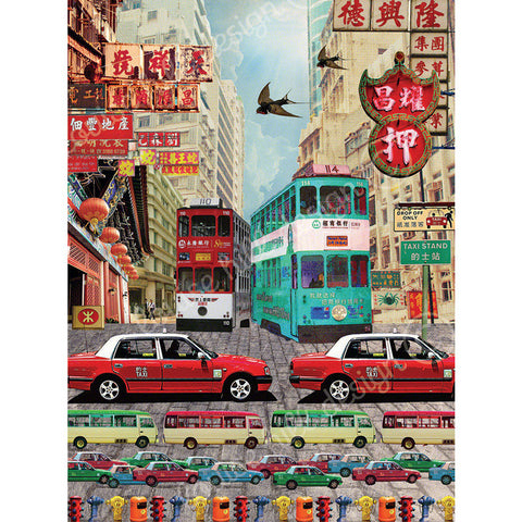 Hong Kong Taxi Artwork