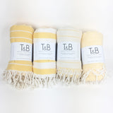 Yellow Bamboo & Cotton Turkish Towel