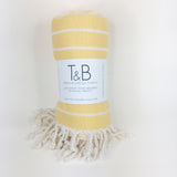 Yellow Bamboo & Cotton Turkish Towel