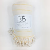 Yellow Bamboo & Cotton Turkish Towel