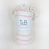 Pink Bamboo & Cotton Turkish Towel