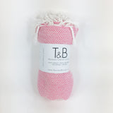 Pink Bamboo & Cotton Turkish Towel
