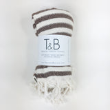 Brown Bamboo & Cotton Turkish Towel