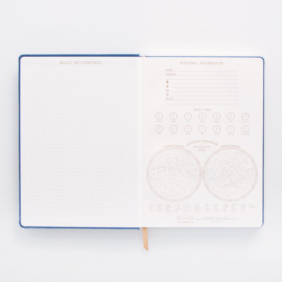 Blue " Love is Love " Journal - Bookcloth Cover Book Bound