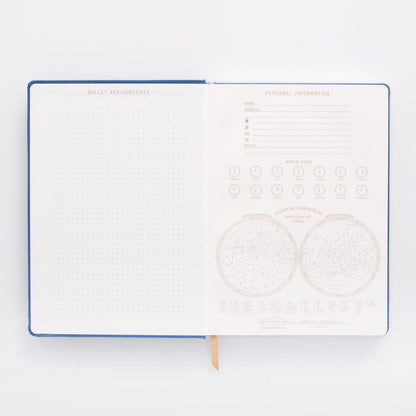Blue " Love is Love " Journal - Bookcloth Cover Book Bound