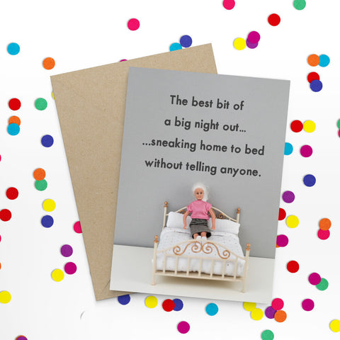 " Sneaking Home " Greeting Card