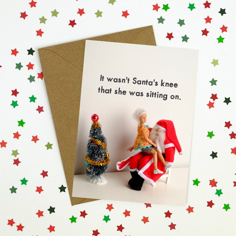 " Santa's Knee " Greeting Card