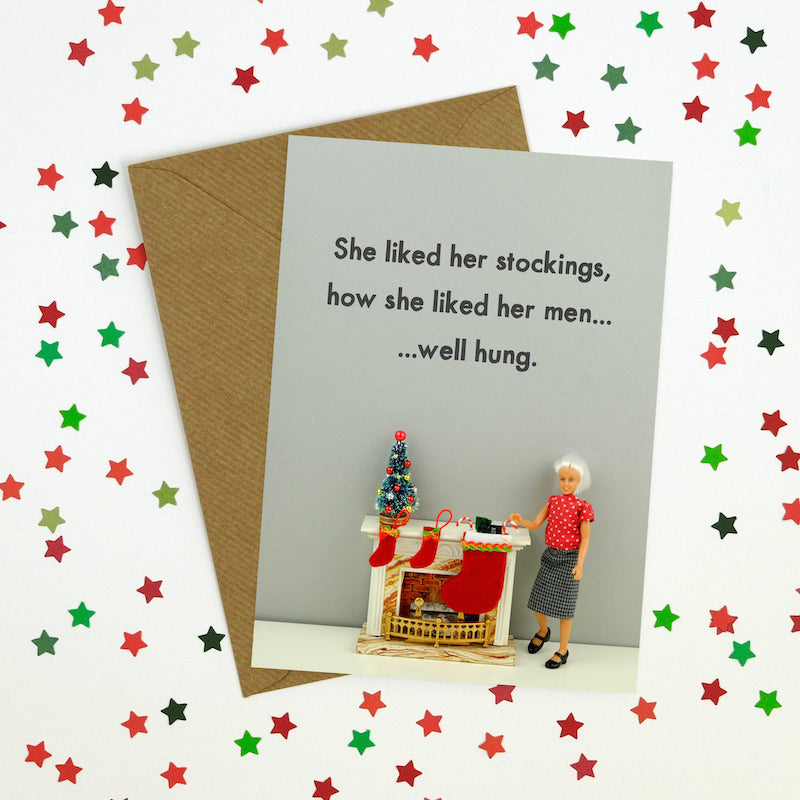 " Christmas Stockings " Greeting Card