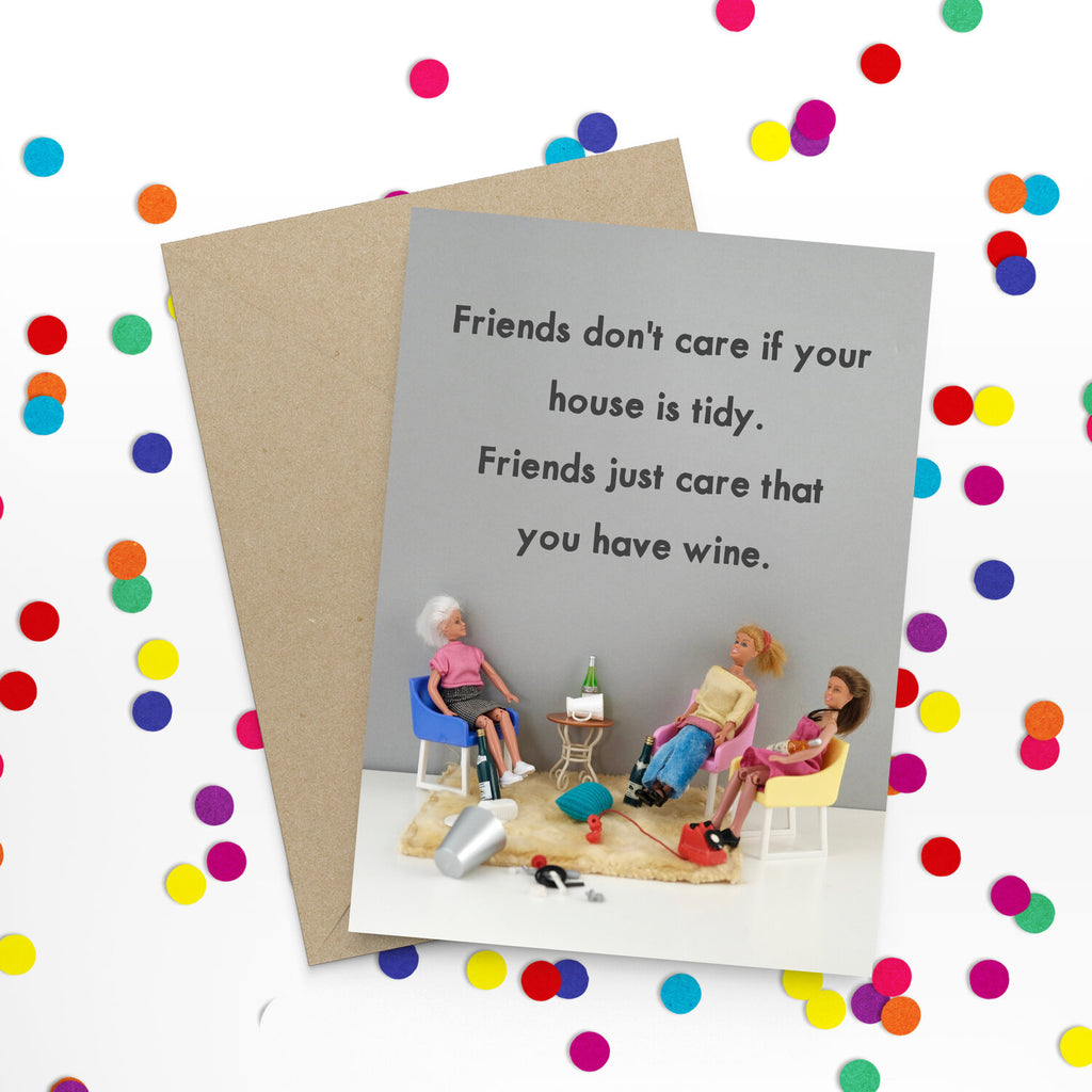 " Tidy House " Greeting Card