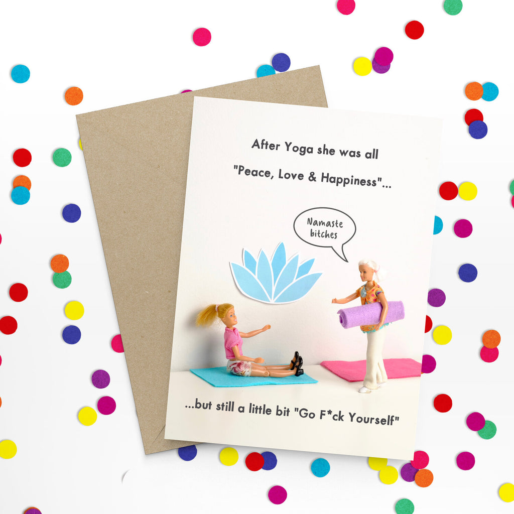 " Yoga " Greeting Card