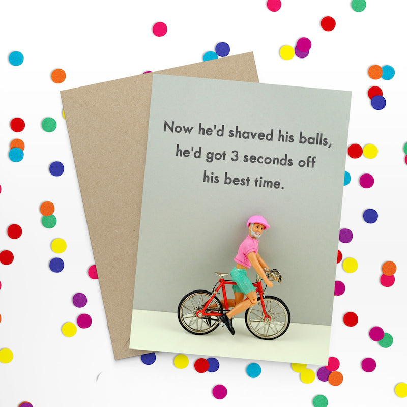 " Shave Balls " Greeting Card