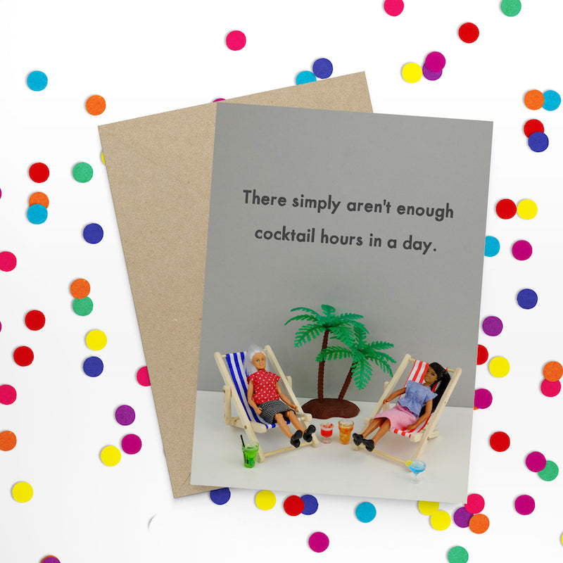 " Cocktail Hours " Greeting Card