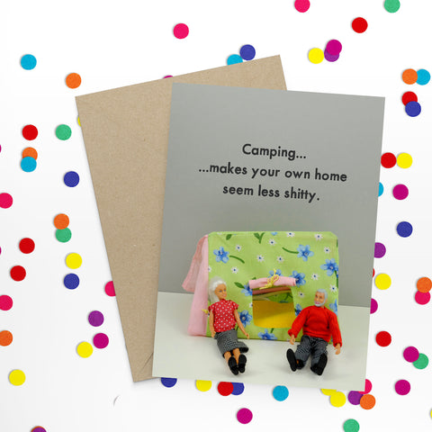 " Camping " Greeting Card