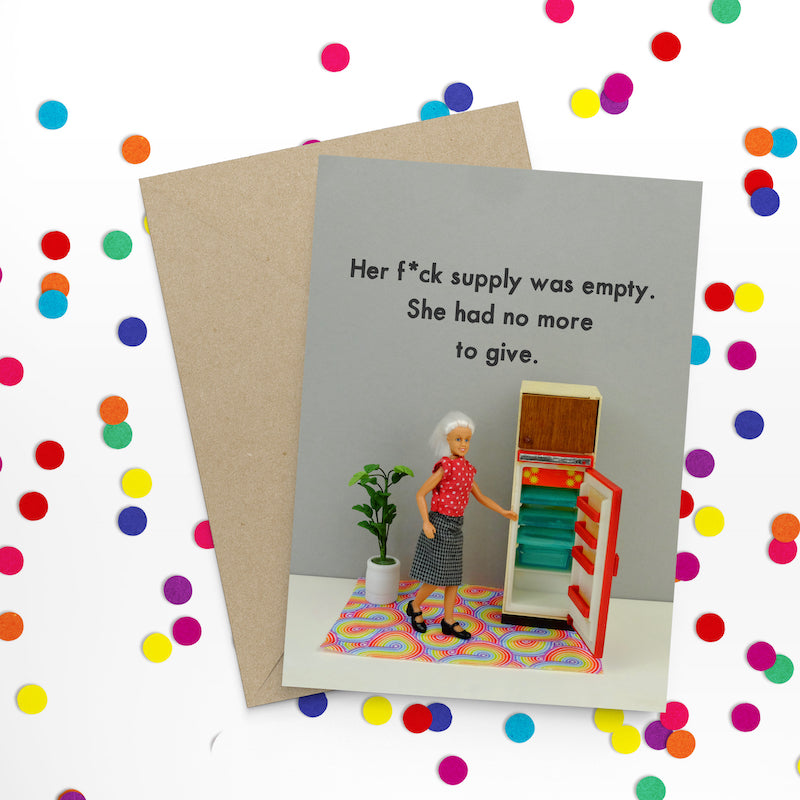 " F*ck Supply " Greeting Card