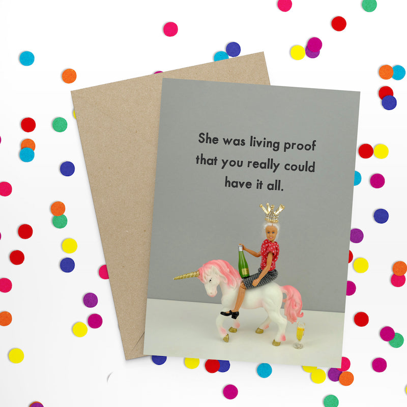 " Living Proof " Greeting Card