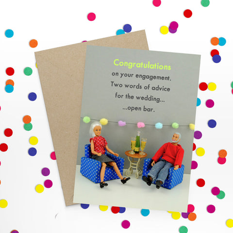 " Engagement " Greeting Card
