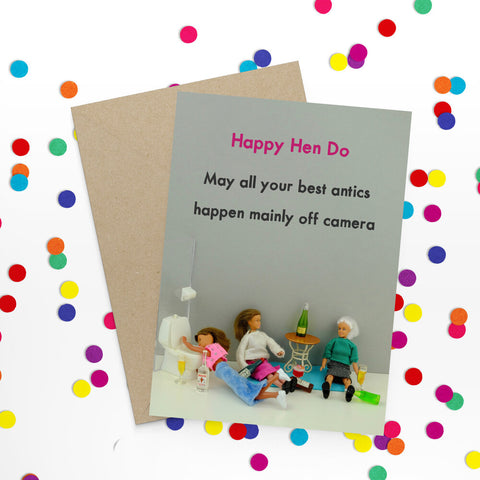 " Hen Do " Greeting Card