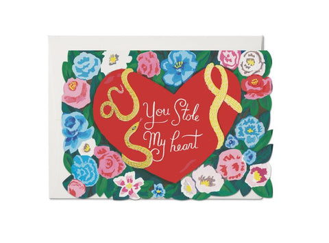 "  Stole My Heart  " Card Greeting Cards - Thorn and Burrow