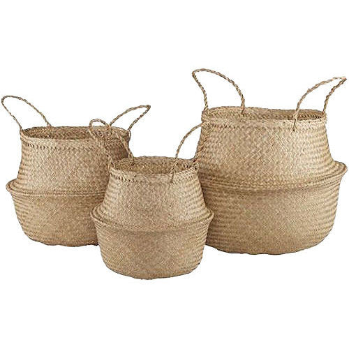 Natural Seagrass Storage Basket - Thorn and Burrow