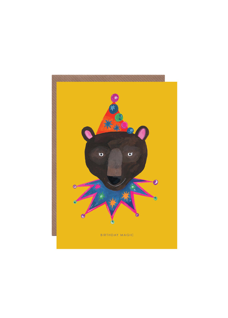 " Magic Party Bear " Card