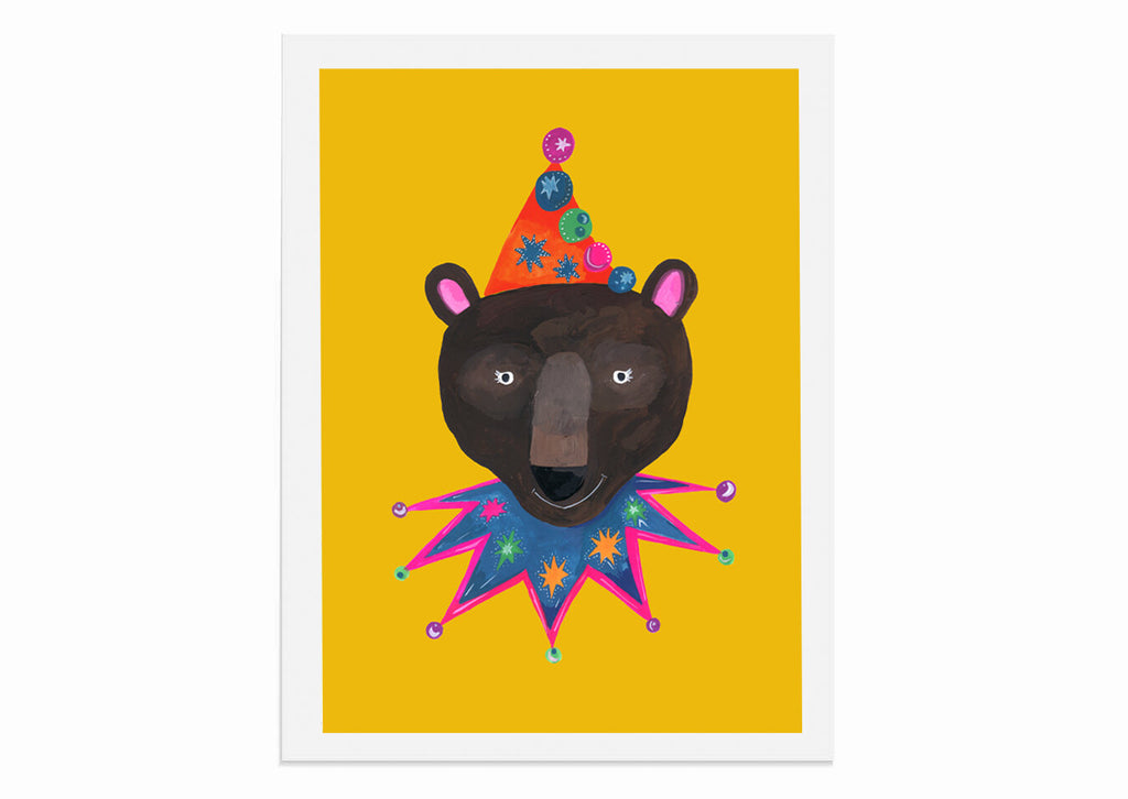 Magical Party Bear Art Print