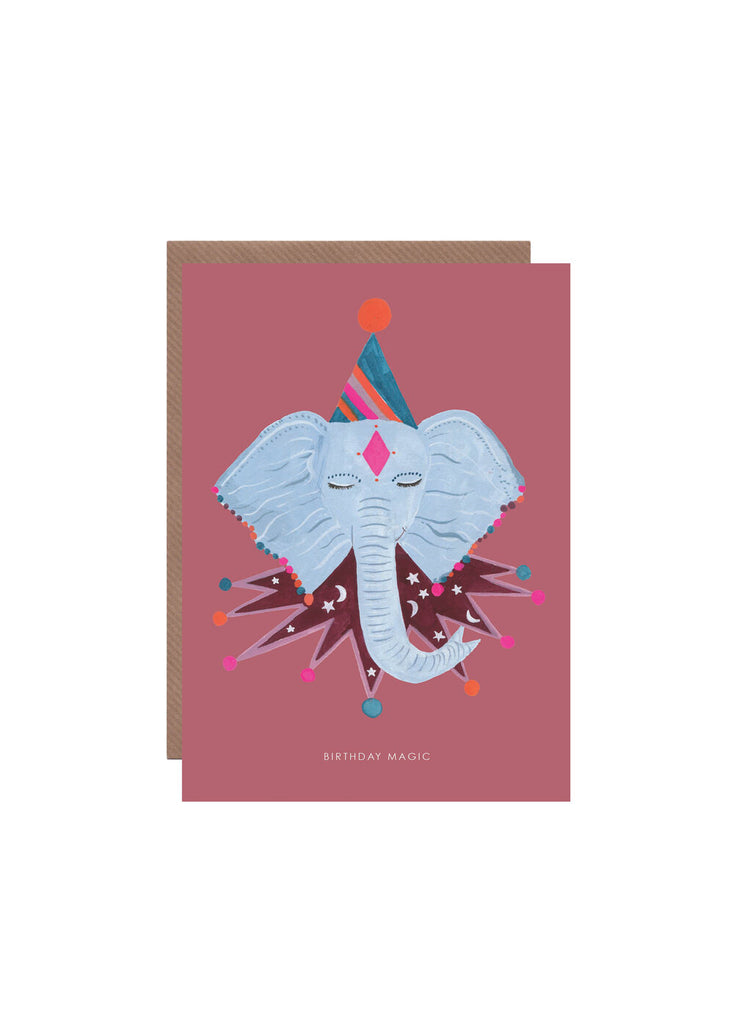 " Magic Party Elephant " Card