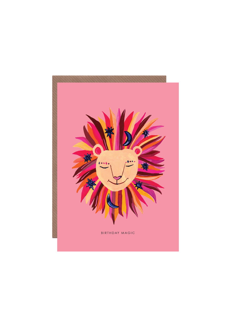 " Magic Party Lion " Card