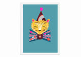 Magical Party Tiger Art Print
