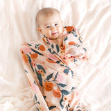 Rose Garden - Organic Muslin Wrap Swaddle