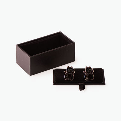 Lucky Cat Cufflink - Thorn and Burrow