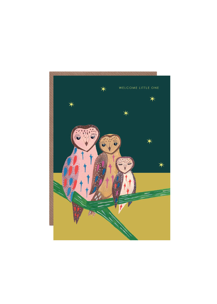 " Owl New Baby " Card