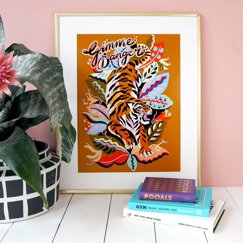 " Gimme Danger Tiger " - Art Print