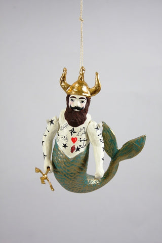 POSEIDON MERMAN ORNAMENT