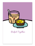 " Milk Tea & Egg Tart " Card Greeting Cards - Thorn and Burrow