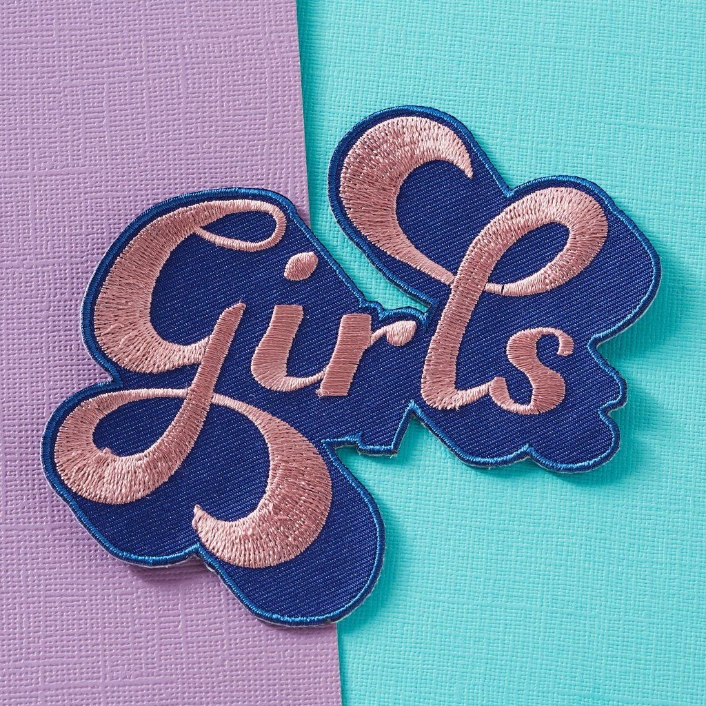 Girls Embroidered Iron On Patch