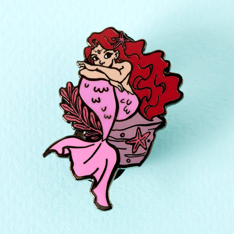 Redhead Mermaid Enamel Pin