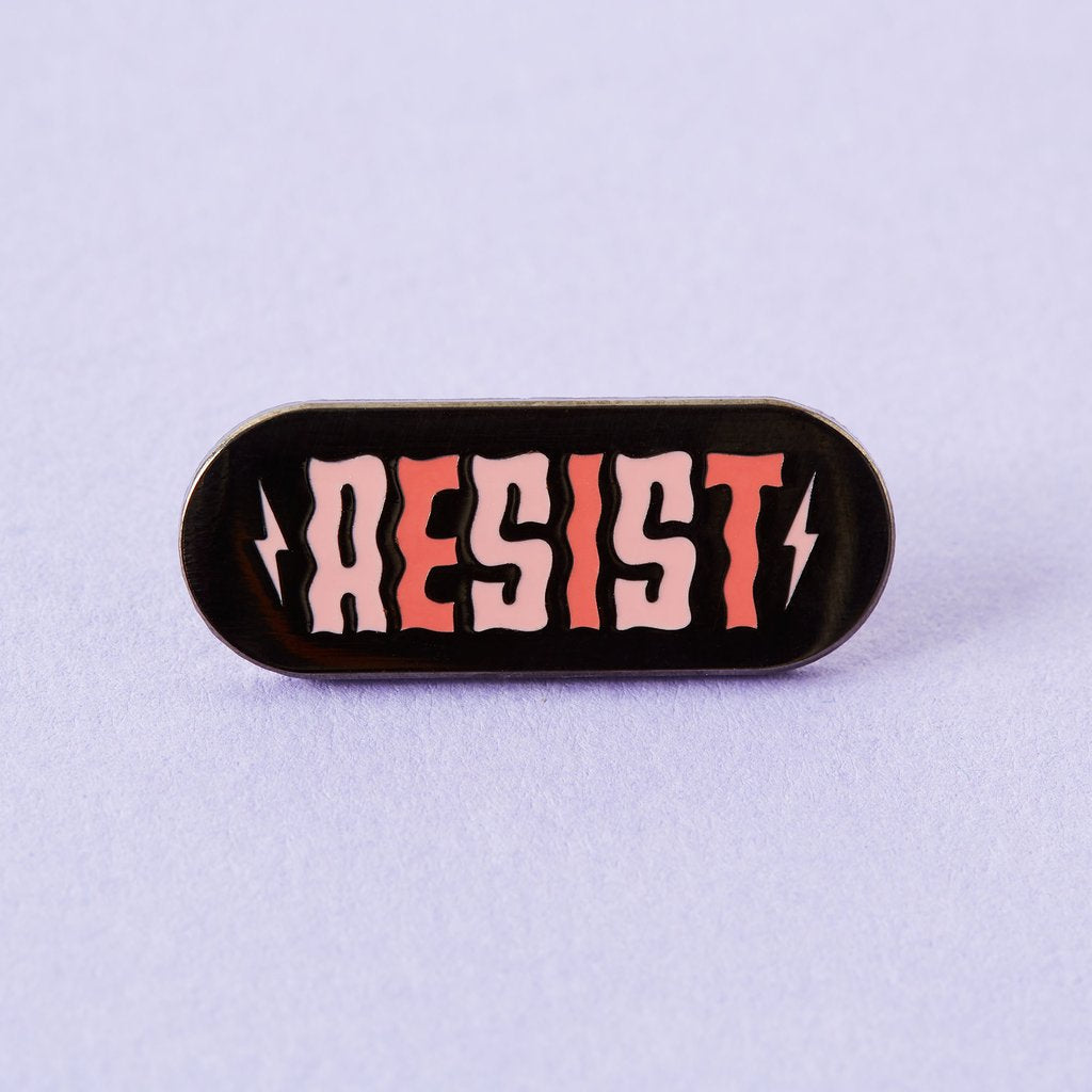 Resist Enamel Pin