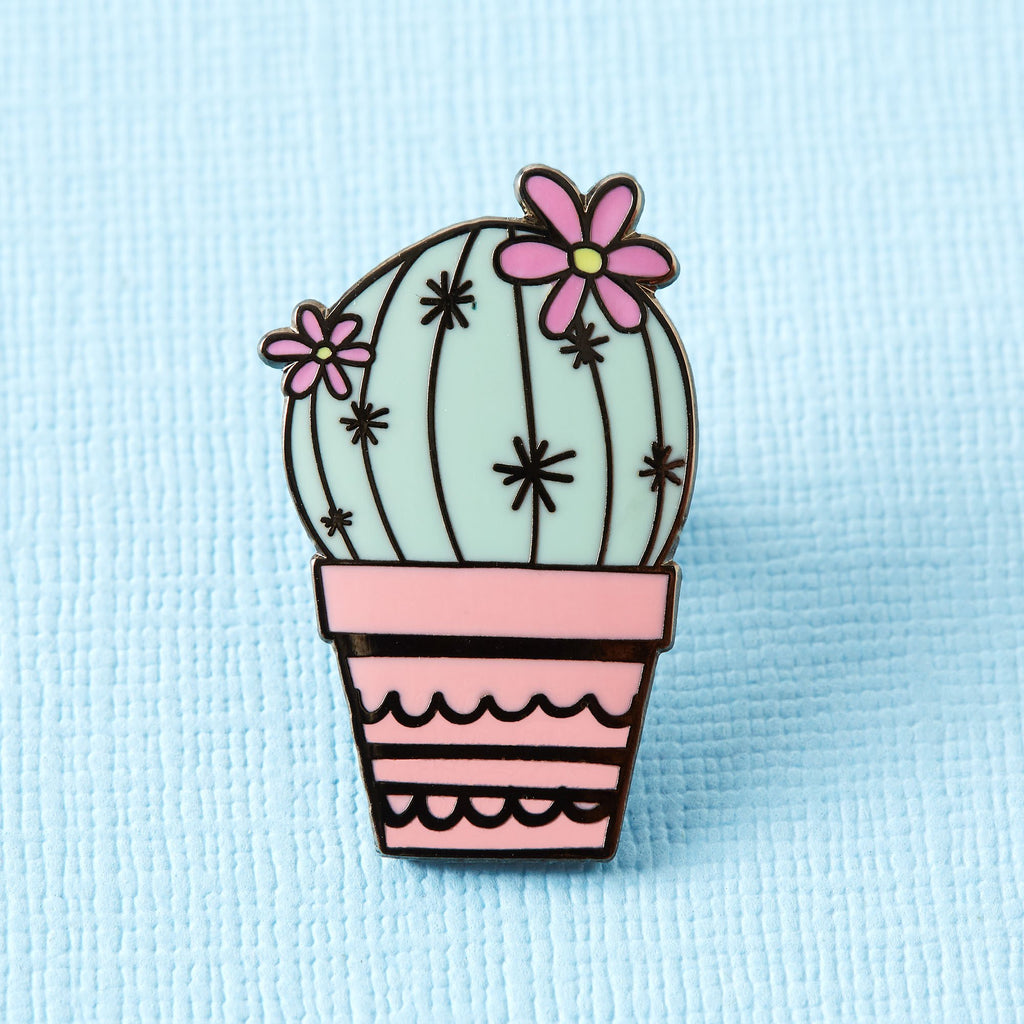 Pincushion Cactus Enamel Pin