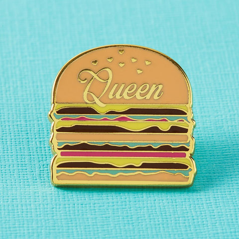 Elorasaurus Burger Queen Enamel Pin