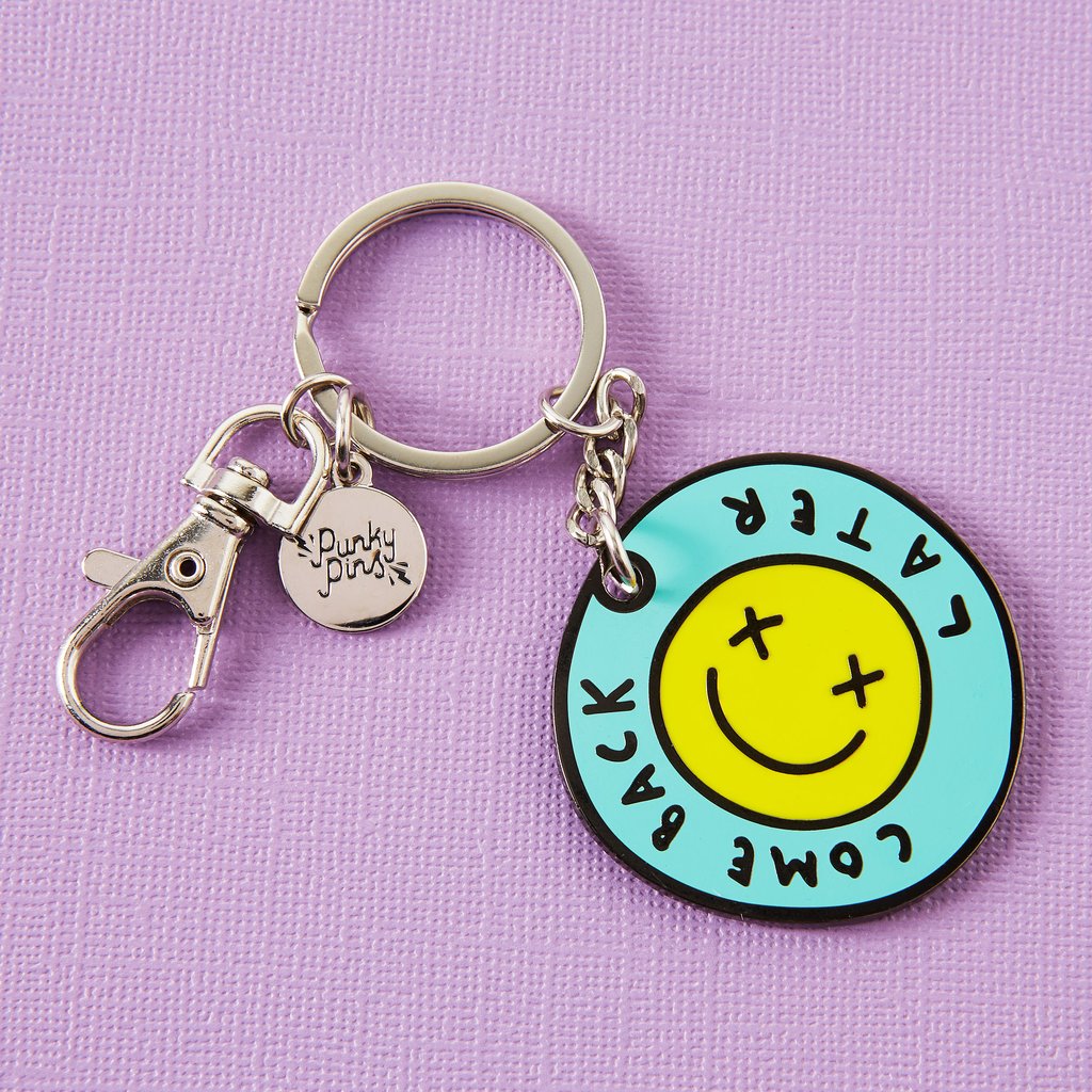 Come Back Later Enamel Keyring