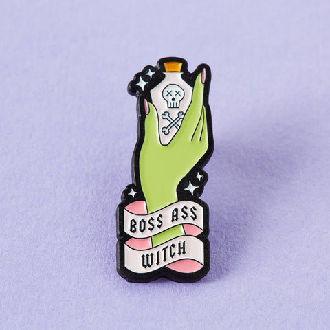 Boss Ass Witch Enamel Pin