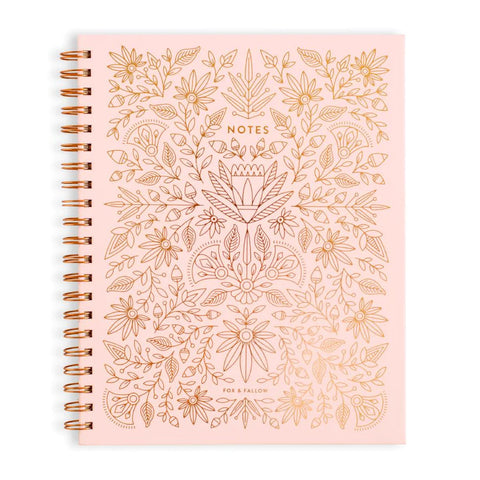 Rose Quartz Large Spiral Notebook