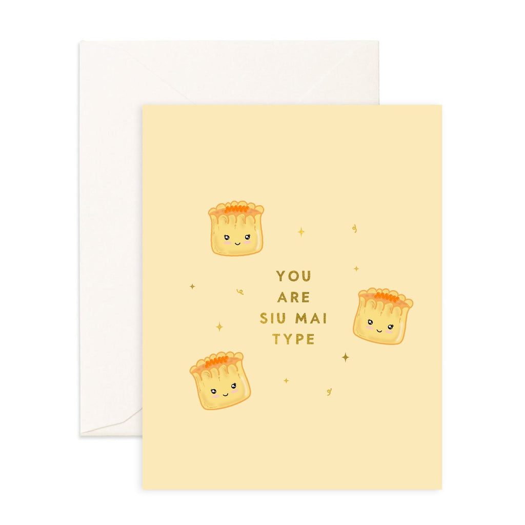 Siu Mai Type - Greeting Card